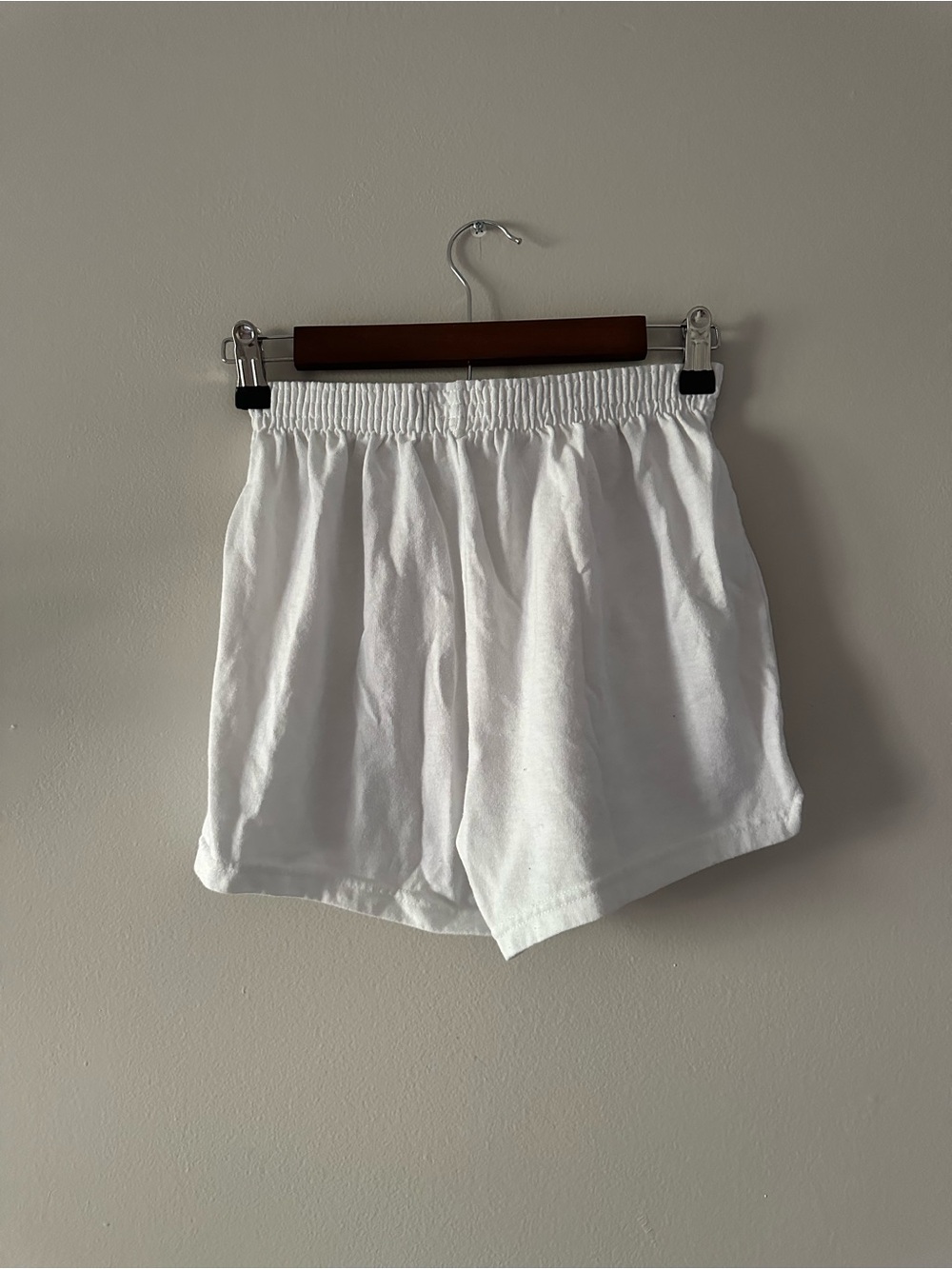 Soffe White Athletic Elastic-Waist Shorts